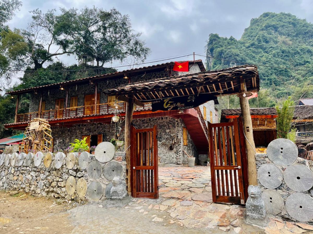 Tày Homestay Làng Đá Cổ Khuổi Ky- Bản Giốc Cao Bang Exterior foto